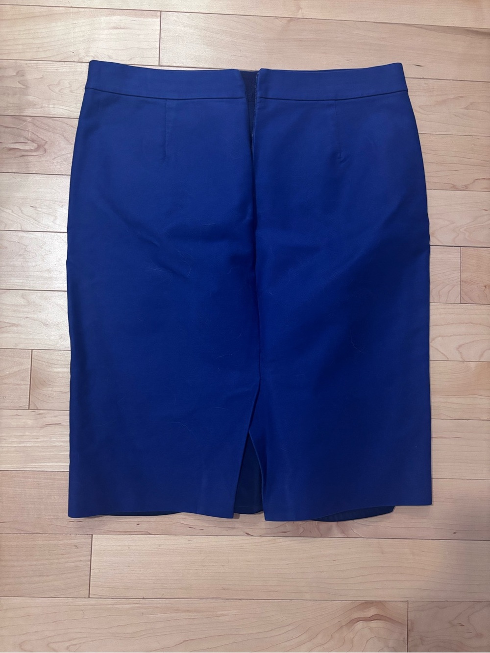 J. Crew Deep Blue Pencil Skirt with Back Vent